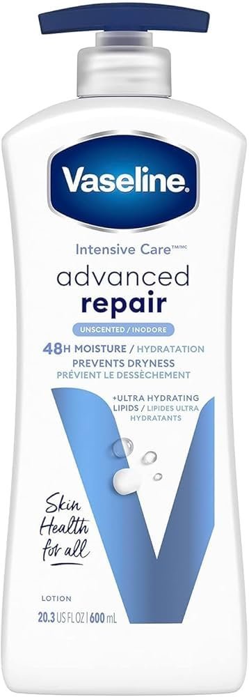 Vaseline advanced repair unscented 48h moisture hydratation 600ml