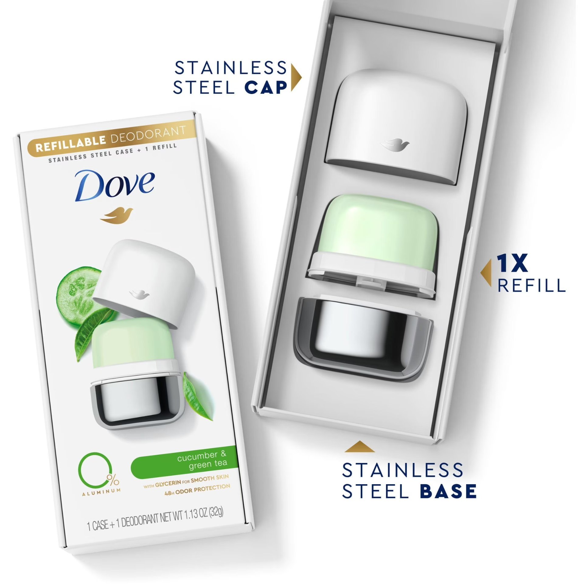 Deo dove cucumber green tea