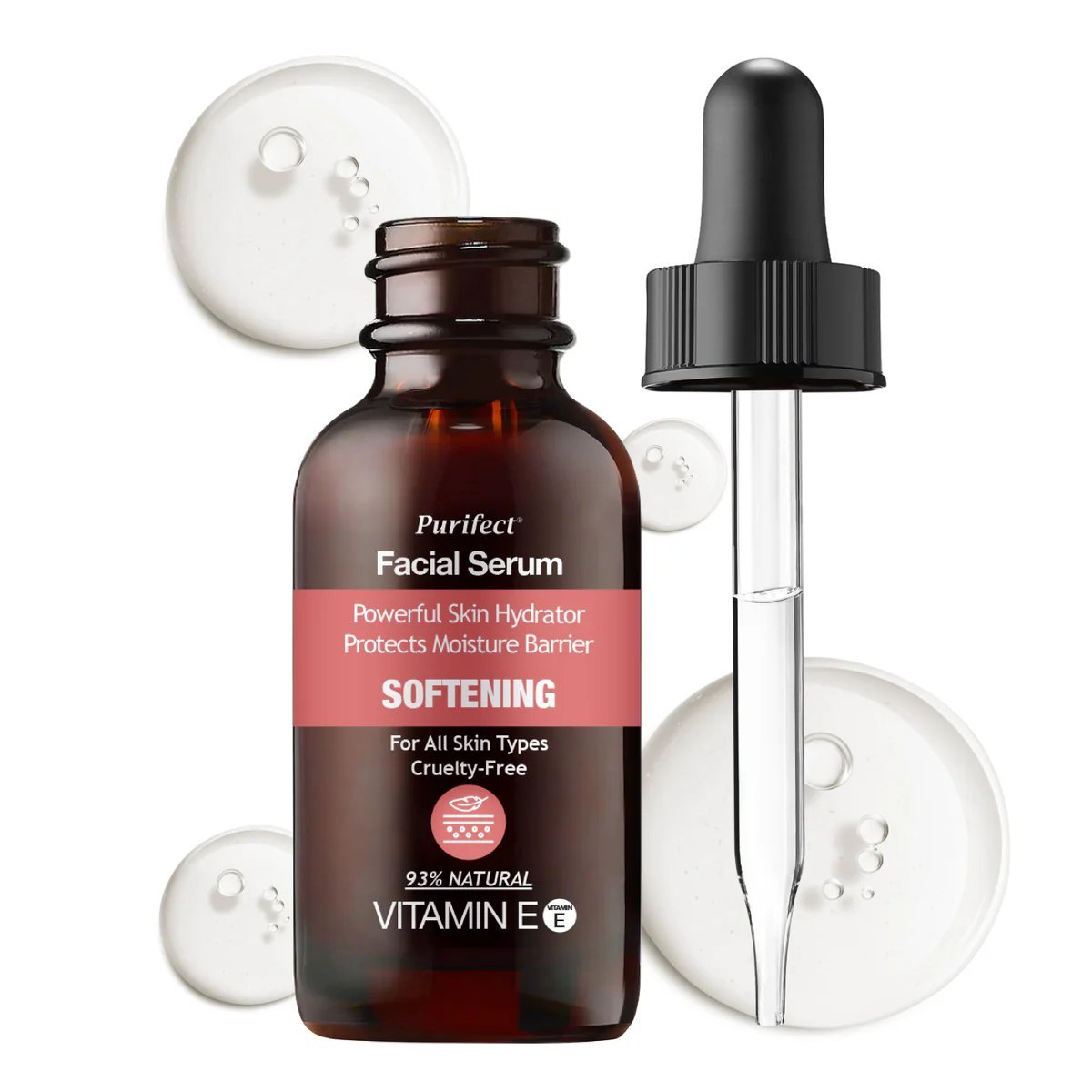 Purifect facial serum softening
