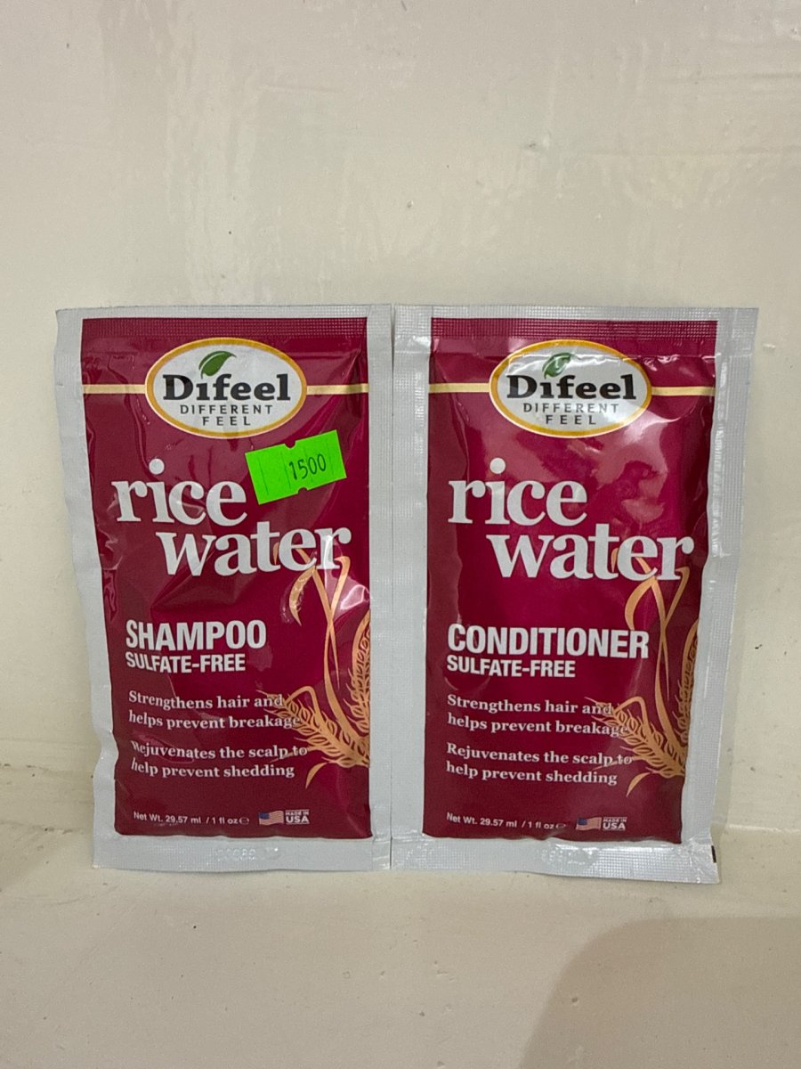 Difeel rice water shampoo+conditioner 29.57ml
