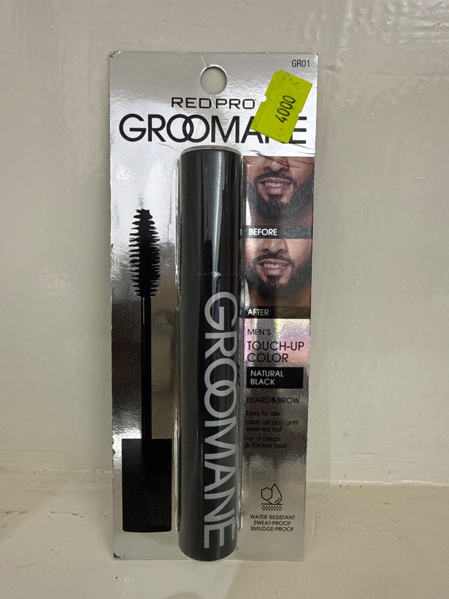 Red pro GROOMANE touch up color for men natural black 10ml