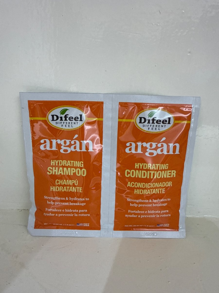 Difeel argan hydrating shampoo+hydrating conditioner 29.57ml