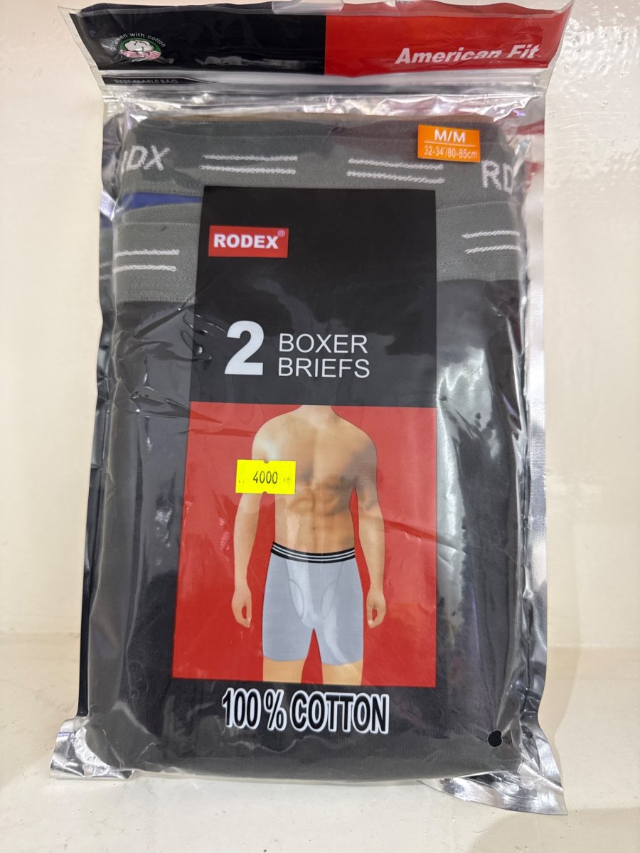 RODEX 2 Boxers Briefs 100% coton