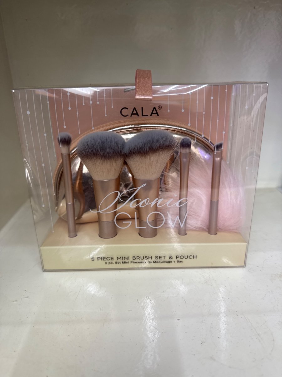 CALA Iconic GLOW 5 piece mini brush set&pouch