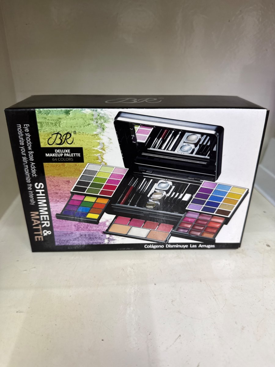 BR deluxe makeup palette 64 couleurs SHIMMER &MATTE