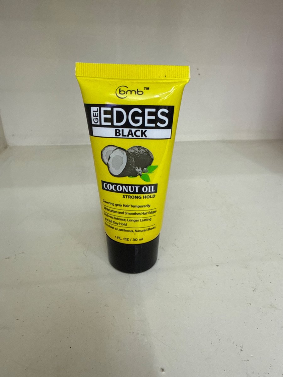 bmb Gel Edges black covering gray hair temporarily coconut oil