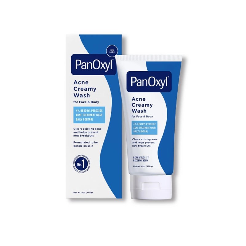 Panoxil acne creamy wash for face & body 170g