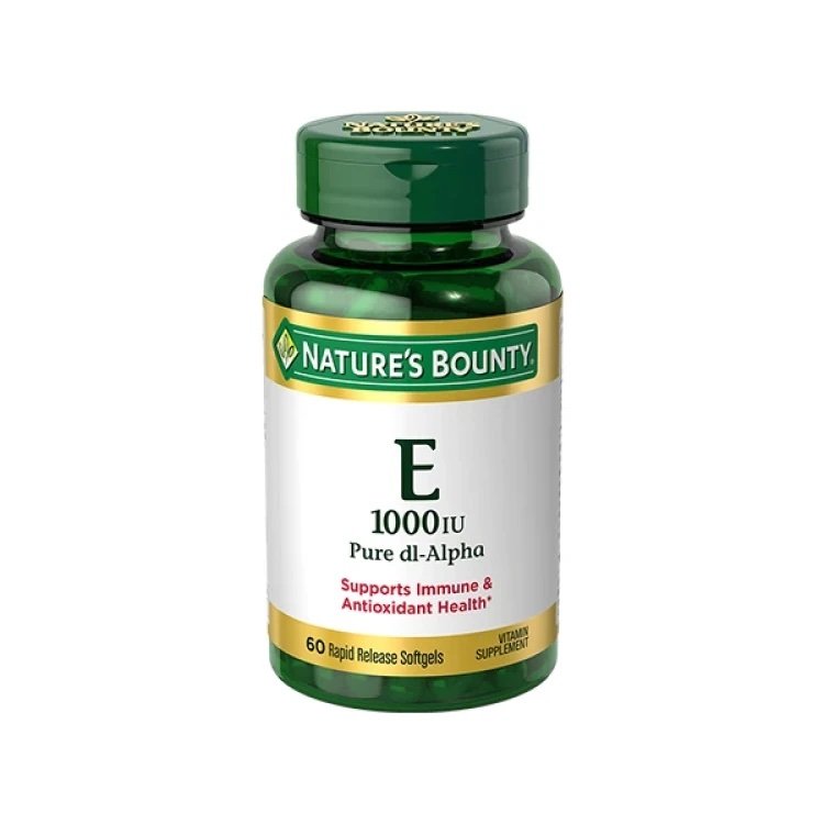 NATURE'S BOUNTY VITAMINE E 450MG 1000 IU DL ALPHA 60 SOFTGELS