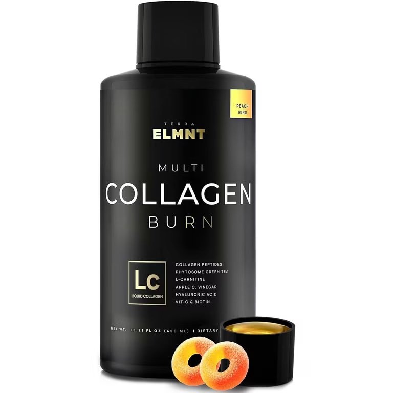 Terra Elmnt multi liquide collagen for women burn gout peche 450ml