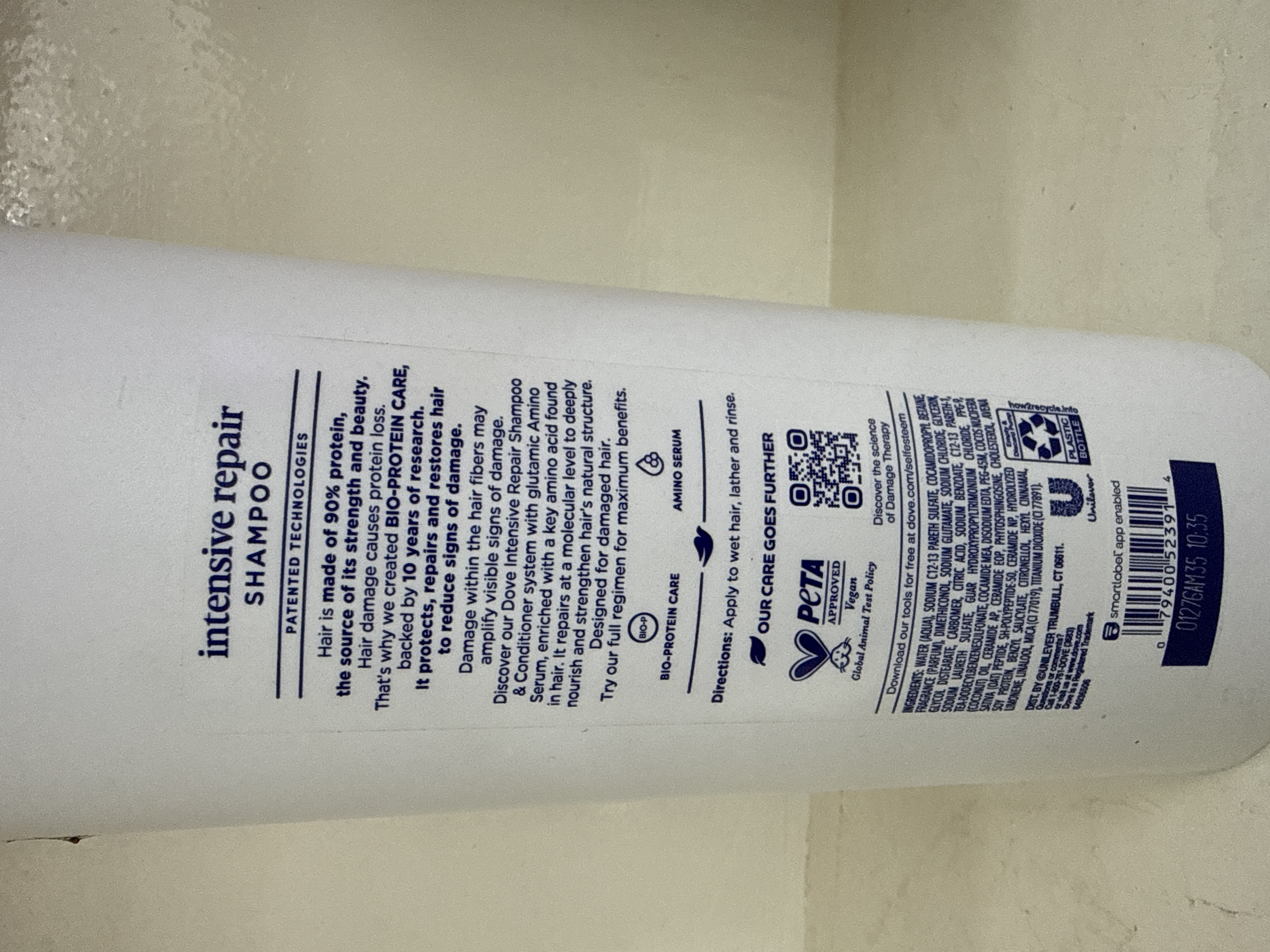 Dove intensive repair shampooing 1L