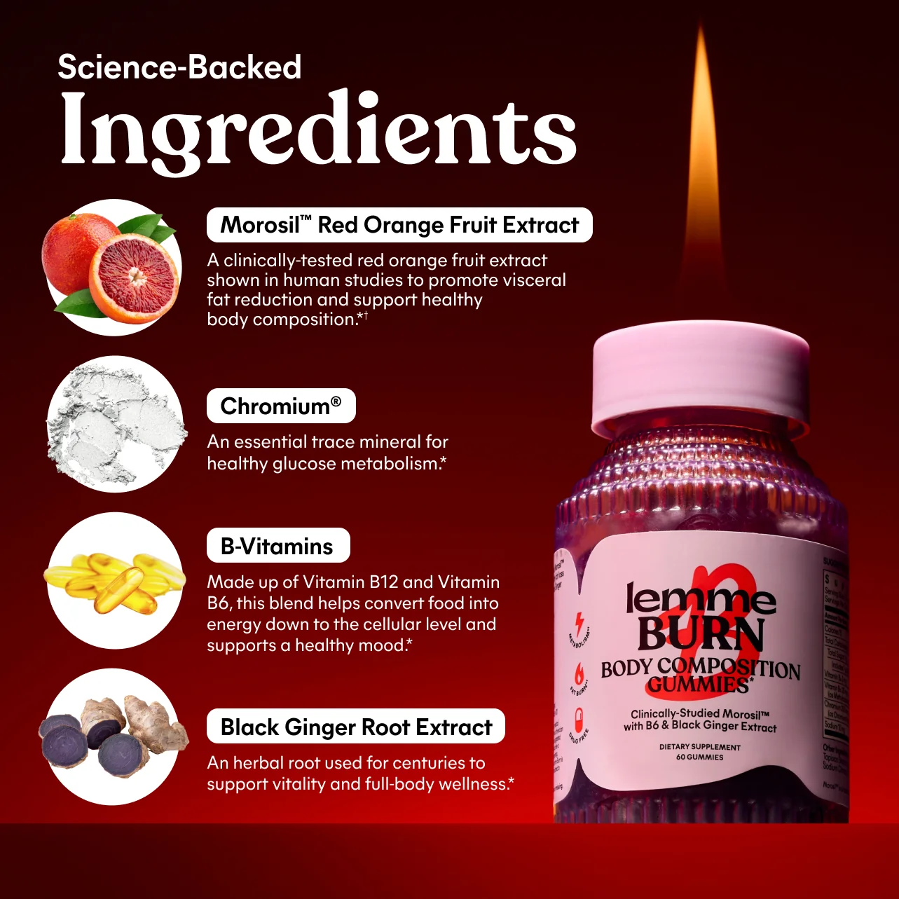 Lemme Burn Body 60 Gummies