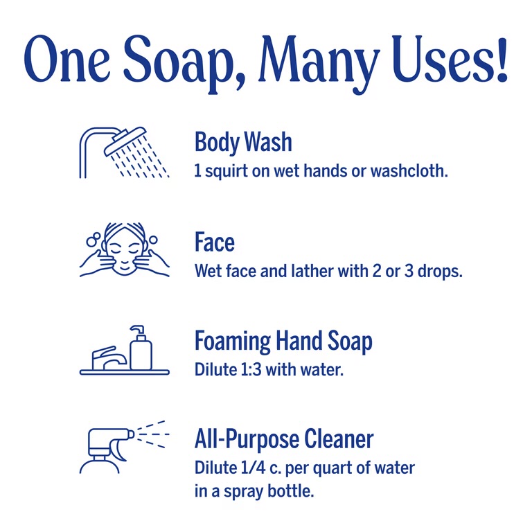 Dr Bronner’s 18-in-1 pure castile Magic soap peppermint 473ml