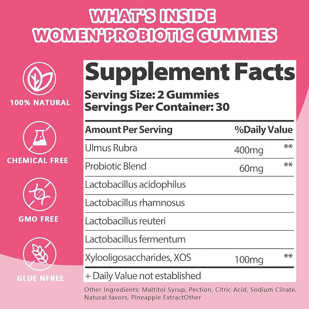Itiban Women’s probiotic + slippery Elm 60 gummies