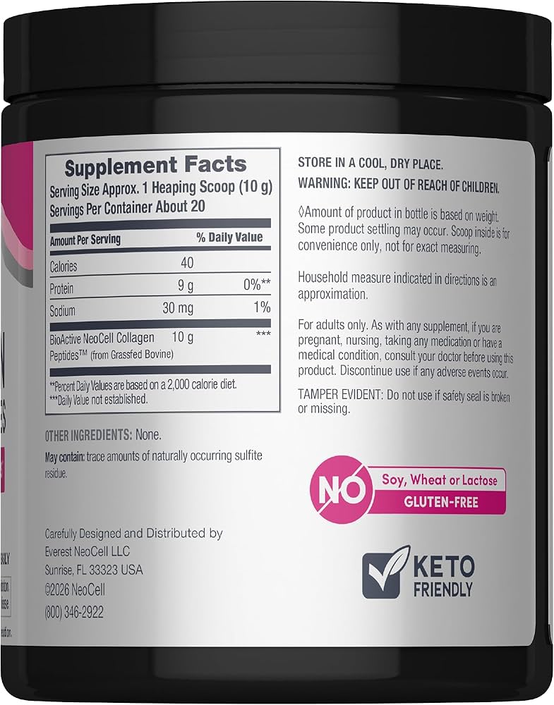 Neocell collagen peptides en poudre 200g