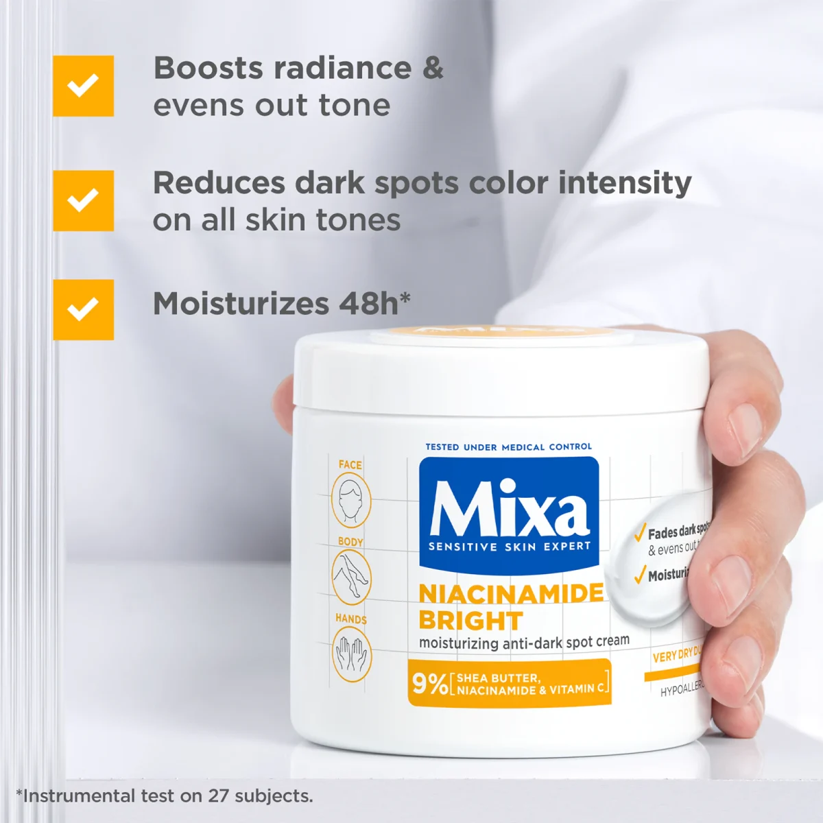 Mixa niacinamide bright moisturizing anti dark spot cream 400ml 2