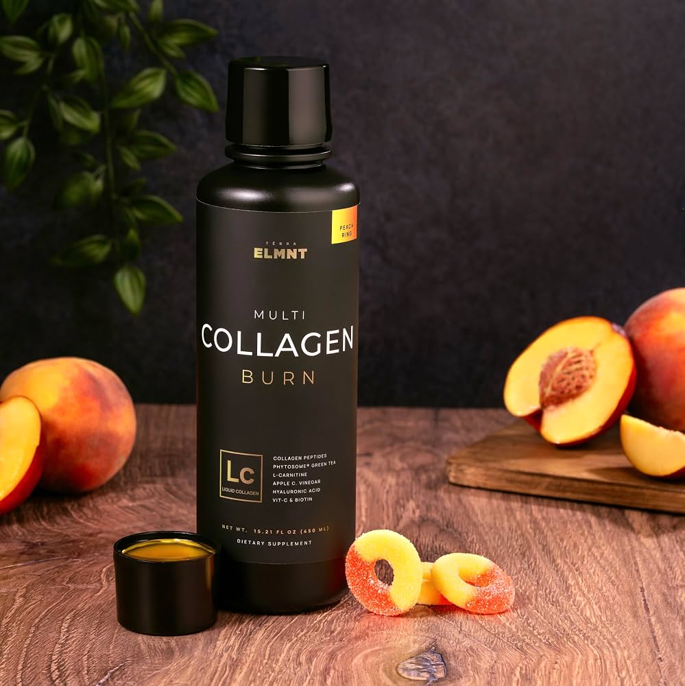 Terra Elmnt multi liquide collagen for women burn gout peche 450ml