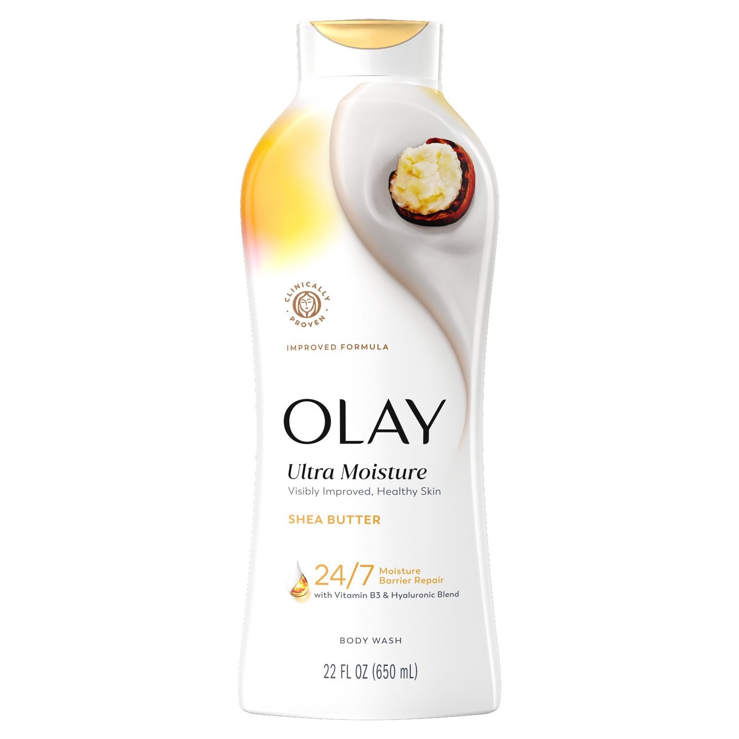 Olay body wash ultra moisture shea butter with vitamine b3 & hyaluronic blend 650ml 2