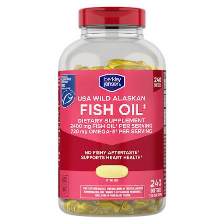 Berkley jensen fish oil 240 softgels 2